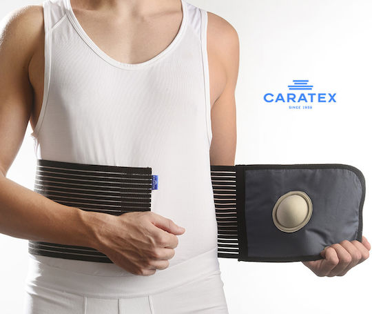Caratex Ελαστική Μετεγχειρητική Ζώνη Ομφαλοκήλης Ύψους 16cm σε Μαύρο χρώμα