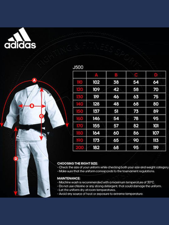 adidas Training За възрастни Униформи Джудо Син
