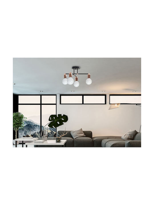 Toolight Deckenleuchte Rose Gold