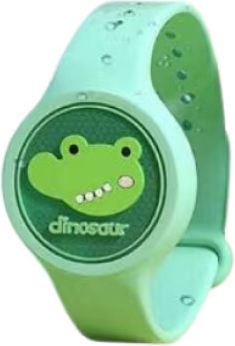 Round Εντομοαπωθητικό Βραχιόλι για Παιδιά Green Crocodile