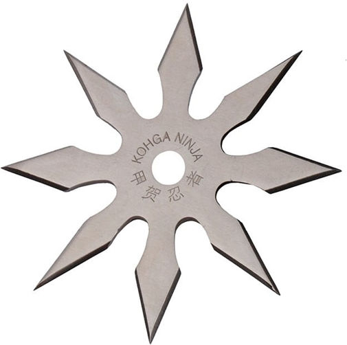 Throwing Star 8 Points Stainless Steel 10 Cm Silver