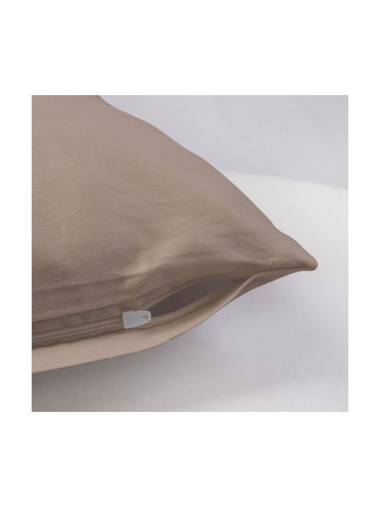 Darymex Μαξιλαροθήκη Dark Beige 40x40εκ.