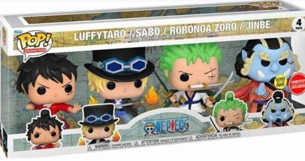 Funko Pop! Animație: One Piece - Luffytaro, Sabo, Roronoa Zoro