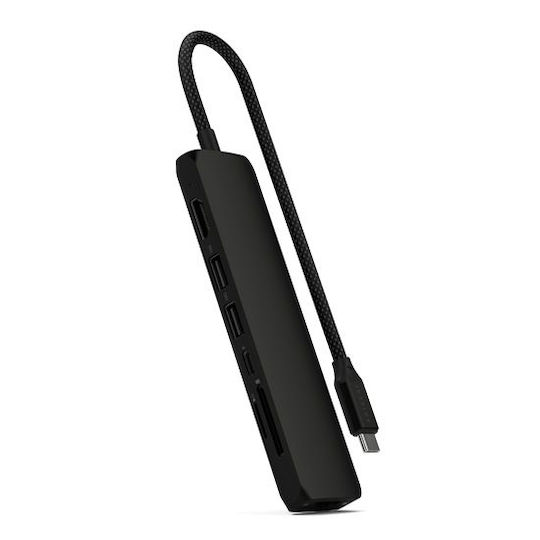 Satechi USB-C Docking Station with HDMI 4K PD Ethernet Black (ST-P7SK)