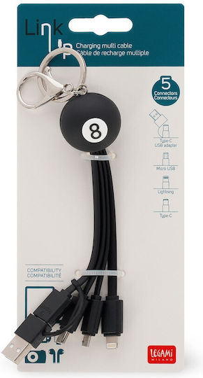 Legami Milano Link Up Regular USB to Lightning / Type-C / micro USB 1m 3A Cable (UCC0012)