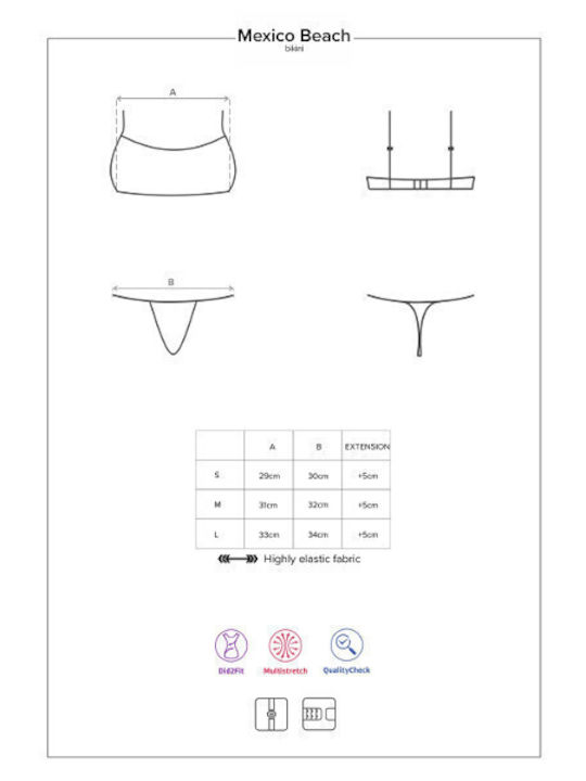 Mexico Beach Set Bikini Portocaliu