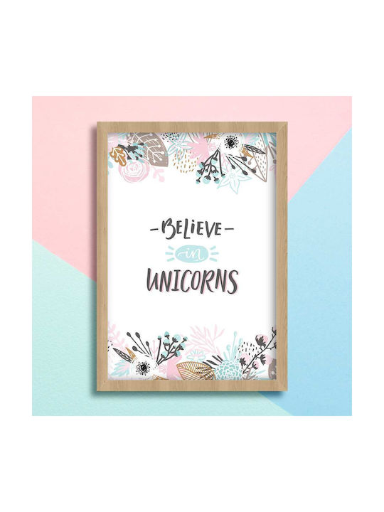 Παιδικό Κάδρο Unicorns 30x40εκ.