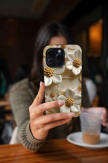 Sonique 3D Flower Series Case for Apple iPhone 13 Pro White