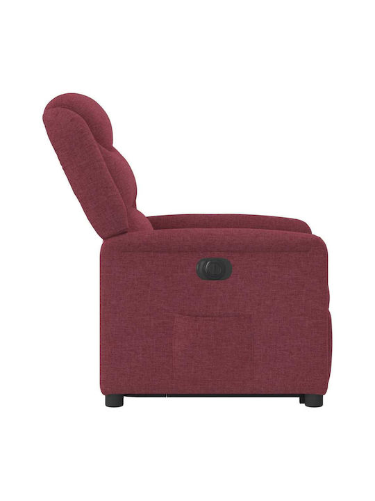 Fotoliu Relax cu Puf Burgundia 78x95x100cm