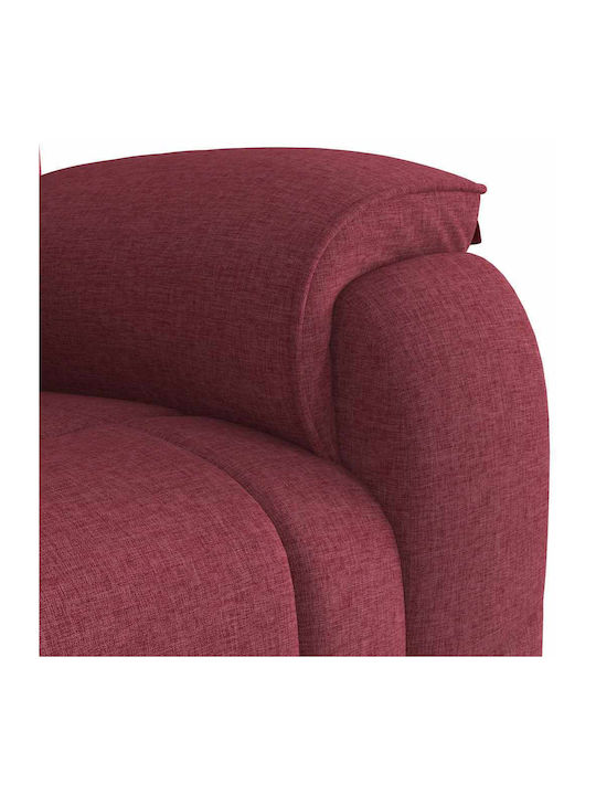 Relaxsessel mit Fußhocker Bordeaux 96x99x102cm