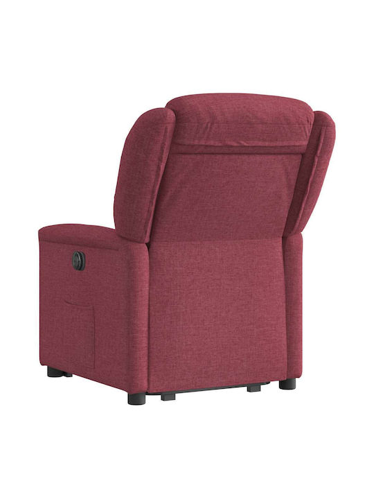 Relaxsessel mit Fußhocker Bordeaux 78x95x100cm