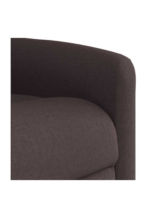 Πολυθρόνα Relax Massage με Υποπόδιο Σκούρο Καφέ 78x95x100cm