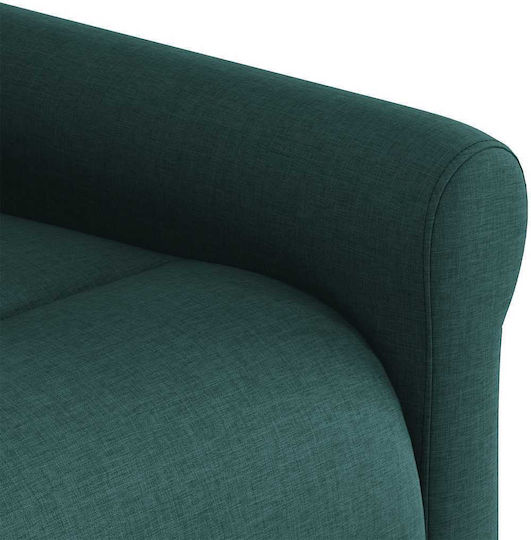 Relax Armchair Massage with Footstool Dark Green 50x59x102.5cm