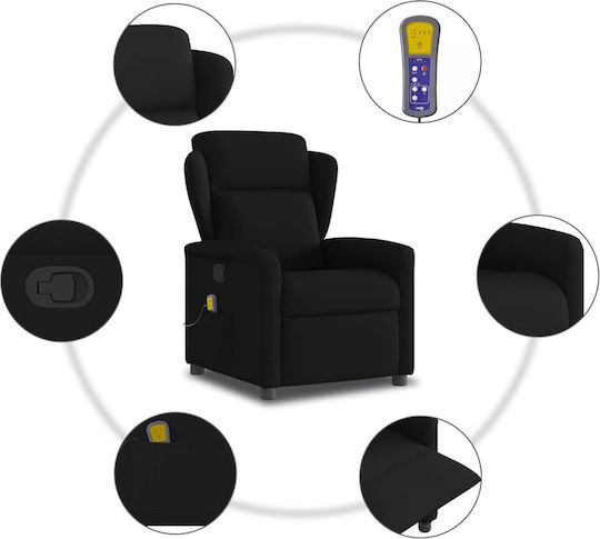 Fotoliu Relax Masaj cu Puf Întuneric 78x95x100cm