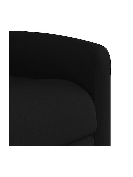 Relaxsessel Friseurwaschbecken mit Fußhocker Black 78x95x100cm