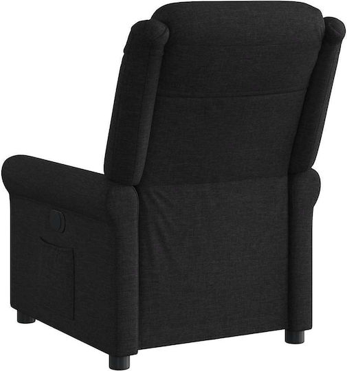 Relaxsessel mit Fußhocker Black 73x91.5x102.5cm