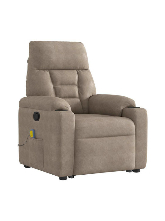 Фотьойл Relax Масаж С поставка за крака Taupe 72x90x99см
