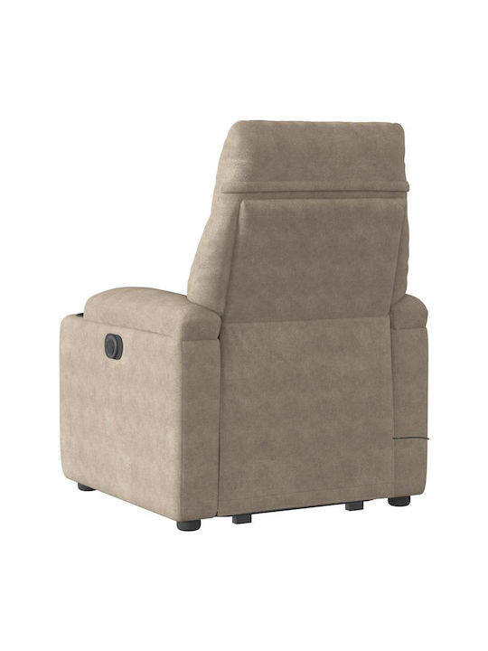 Фотьойл Relax Масаж С поставка за крака Taupe 72x90x99см