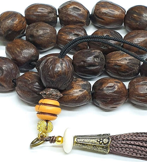 Roloi Komboloi Nutmeg Worry Beads Brown 33cm
