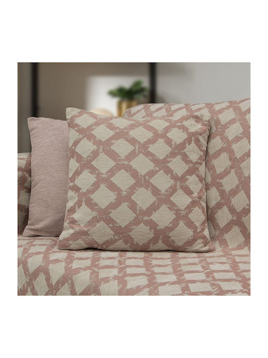 Lino Home Milto Ριχτάρι Τριθέσιου Καναπέ Chenille 180x300εκ. Dusty Pink 3000004149