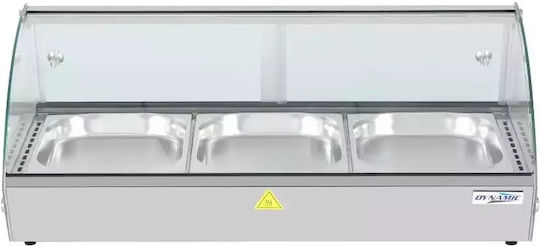 Dynamic Vitrină încălzită cu cameră cu Putere 500W L86.2 x l42 x Î33.6 cm