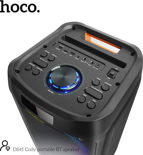 Hoco Ηχείο Karaoke με Ασύρματο Μικρόφωνο και Εφέ Φωτισμού DS41 Cody 45846-OC Μαύρο
