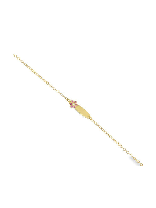 Breeze Детска Гривна Id от Злато 14K