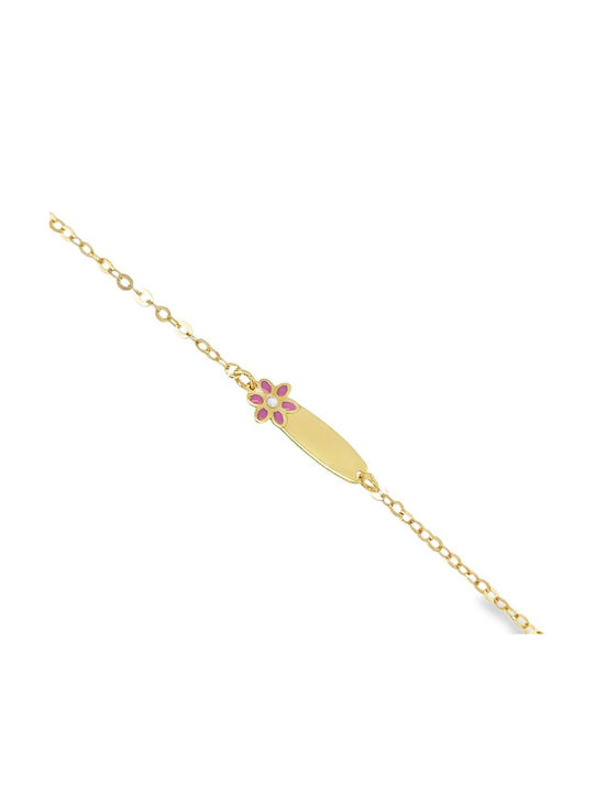 Breeze Детска Гривна Id от Злато 14K