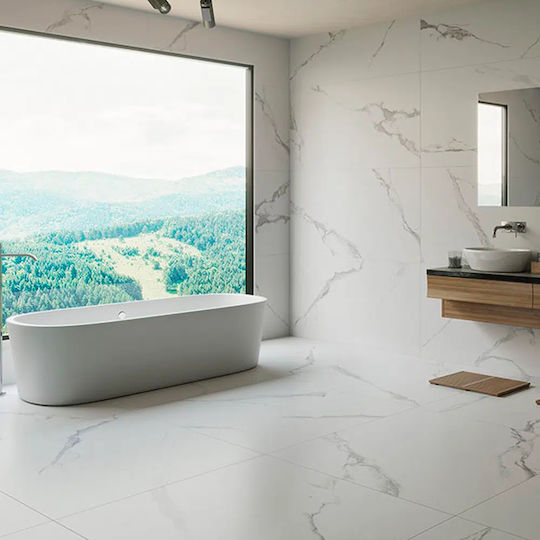 Blanco Placă Perete Bucătărie / Baie Porțelanat Mat 120x60cm Blanco