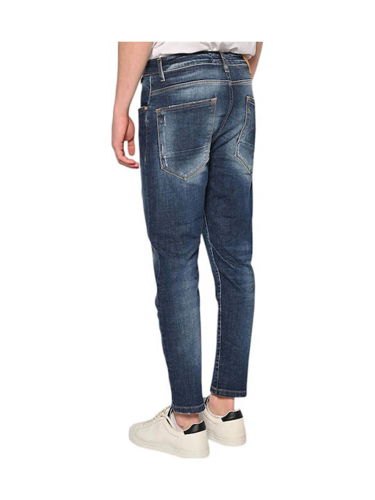 Herren Jeanshose Elastisch mit Loose Passform Blue