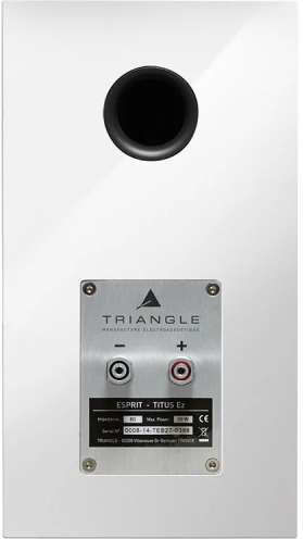 Triangle Titus Ez Pair of Hi-Fi Speakers Bookself 60W 2 No of Drivers W16.8xD30.5xH30.5cm. Piano White
