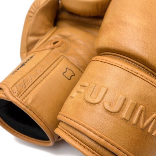 Fujimae Sak Yant 2 Boxing Gloves Leather for Match Brown