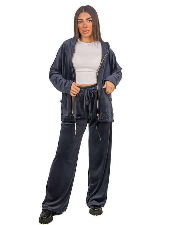 Ellen Sweatsuit Velvet Blue