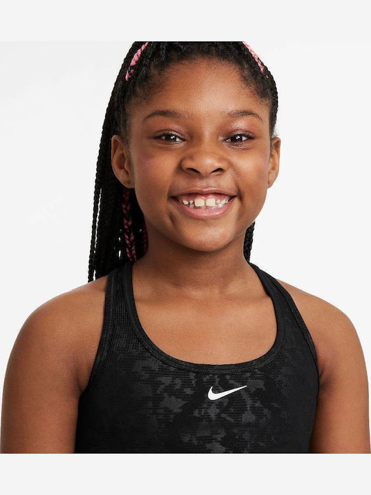 Nike Swoosh Kids' Bralette Dri-Fit Black / White