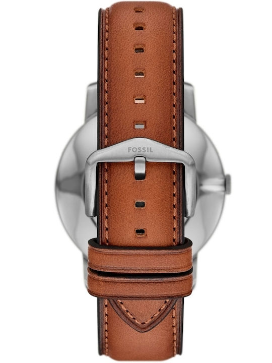 Fossil Uhr Batterie mit Lederarmband