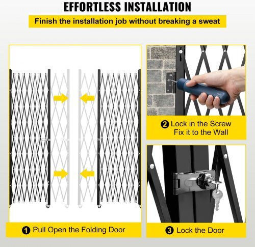 Vevor Metallic Garden Gate in Black Colour