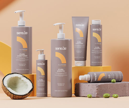 Sensus Illumyna Curl Conditioner Αναδόμησης/Θρέψης για Σγουρά Μαλλιά 900ml