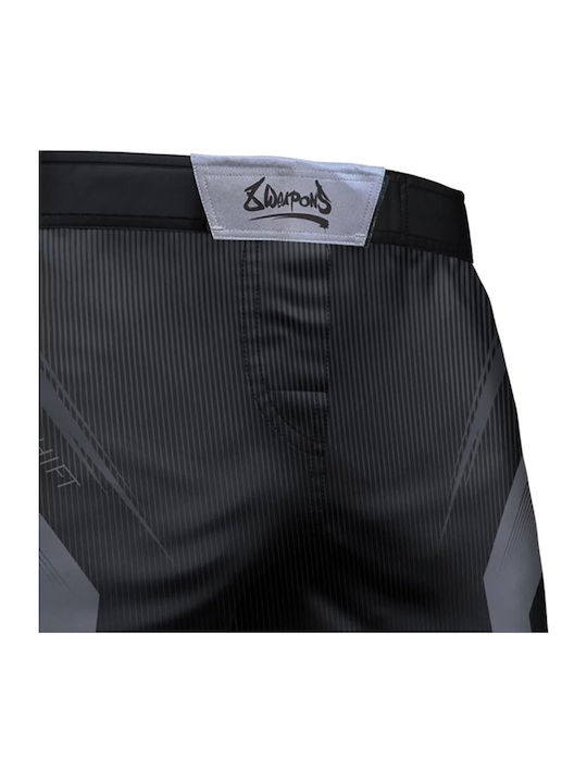 8 Weapons 83100001-1-BKBK MMA Shorts Black