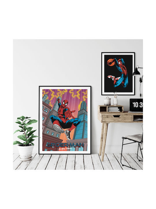 Poster Spiderman In Black Jordan Air Snk273 21cm X 30cm