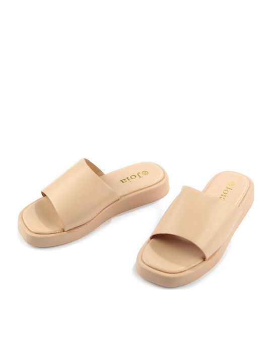 Women's Slides Beige