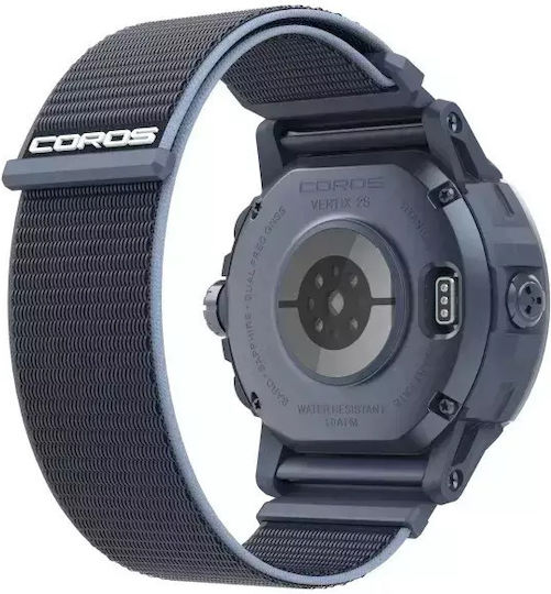 Coros Vertix 2S Titanium 50mm Waterproof Smartwatch with Heart Rate Monitor (Blue)