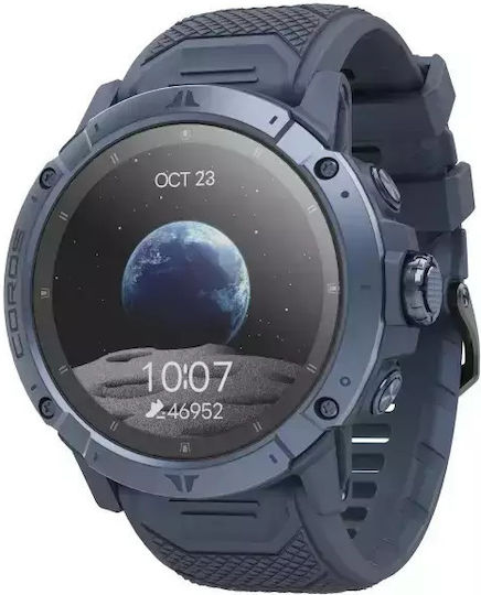 Coros Vertix 2S Titanium 50mm Waterproof Smartwatch with Heart Rate Monitor (Blue)