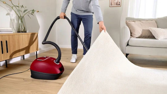 Bosch BGB41RD3H Ηλεκτρική Σκούπα 600W με Σακούλα 4lt Κόκκινη
