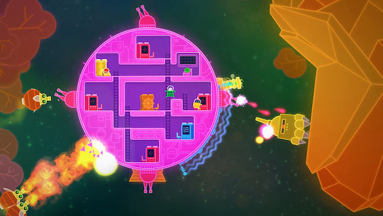 Lovers in a Dangerous Spacetime PS4 Spiel