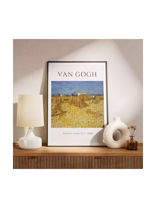 Poster Van Gogh Wheat Harvest Art097 30cm X 40cm