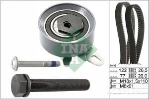 Ina Timing Belt Set Vw Transporter IV 2.4d 07.90-04.03 Width 26.5mm 20.0mm 122 Teeth 77 Teeth 2 Belts