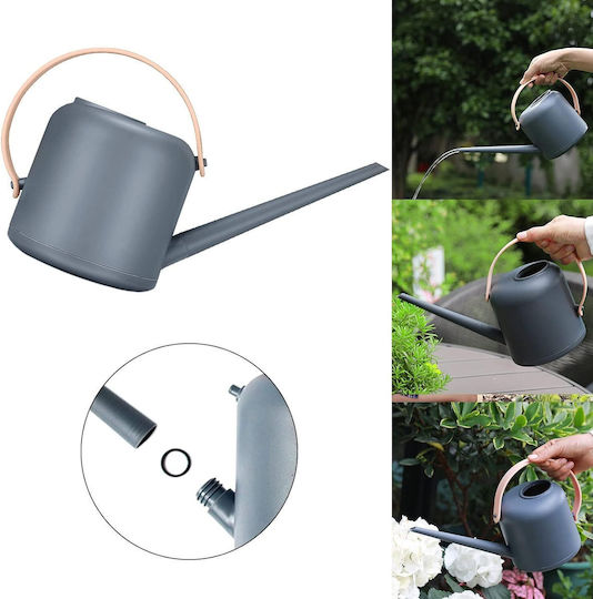 Plastic Watering Can 1.7lt Gray