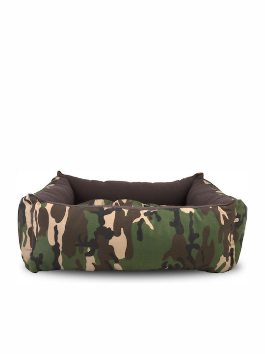 Woofmoda Πουφ Κρεβάτι Σκύλου Χακί 53x46εκ.