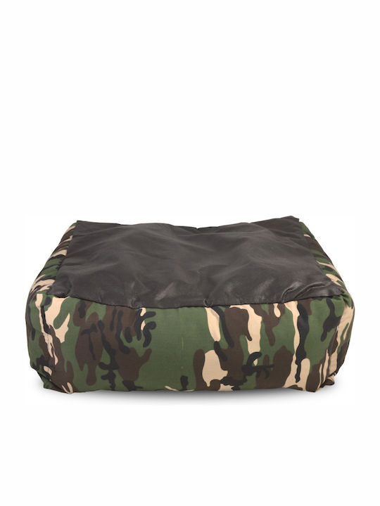 Woofmoda Πουφ Κρεβάτι Σκύλου Χακί 53x46εκ.