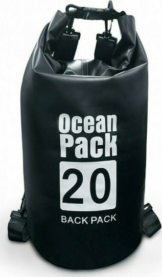Mcan Ocean Pack Dry Bag Shoulder 20lt Black